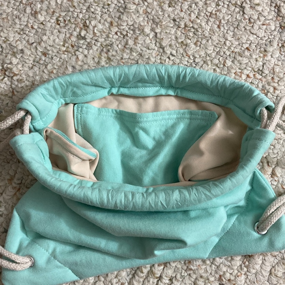 Child’s Mint Green Drawstring Backpack - Picture 4 of 4
